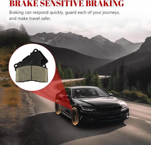 Ceramic Disc Brake Pads Set Front and Rear Replacement for Ford Mustang 2011 2012 2013 2014 in Saudi Arabia