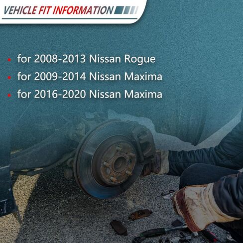 D905 D1374 Front Rear Ceramic Brake Pads for 2008-2013 Nissan Rogue, for 2009-2014 Maxima, for 2016-2020 Maxima (8 pcs) in Kuwait