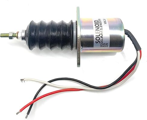12V Fuel ShutOff Solenoid AM124382 AM124380 AM103337 AM124379 Compatible with John Deere 415 455 F925 F935 544G 332 430 in Kuwait