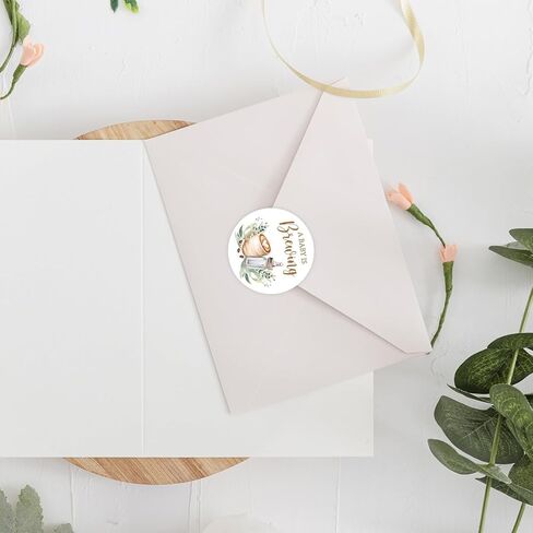 FYSUIMU 120Pcs A Baby is Brewing Baby Shower Stickers 2 Inch Coffee Theme Round Adhesive Label Decals for Coffee Bean Cookie Bag Party Favor Gifts Decor in Kuwait