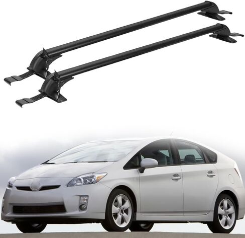 Crossbars Aluminum Cross Bar 220lbs Fits for Toyota Prius XW30 2010-2015 Roof Rack with Lock Black in Saudi Arabia
