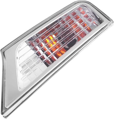 HECASA Turn Signal Corner Light Compatible with 2008-2012 Jeep Liberty Front Front Bumper Signal Lamp w/Bulbs Pair Clear Lens Chrome Housing Driver & Passenger Side Replacement for CH2520145 CH2521145 in Kuwait