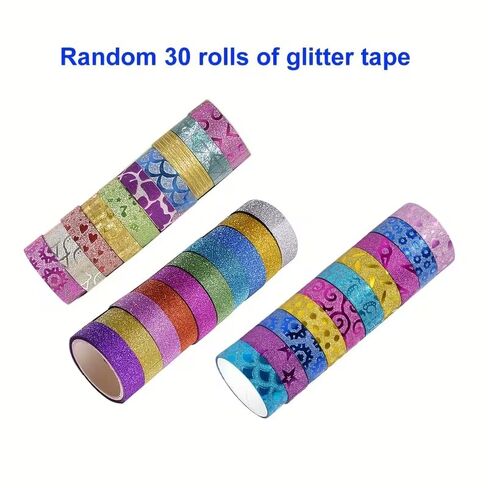 30 Rolls Washi Tape Set Decorative Adhesive Tape for Gift Wrapping,DIY Crafts,Bullet Journals,Scrapbooking,School Supplies,Party Decorations with Colorful Designs in Saudi Arabia