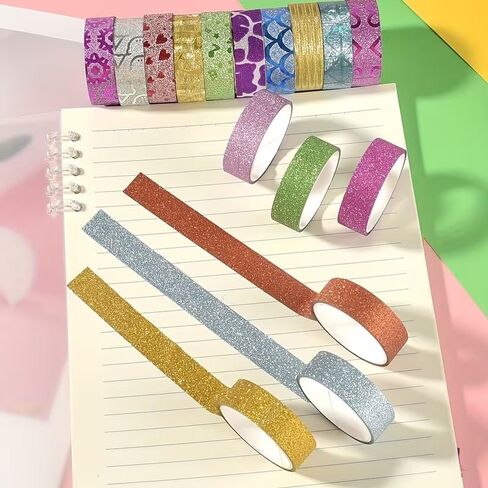 30 Rolls Washi Tape Set Decorative Adhesive Tape for Gift Wrapping,DIY Crafts,Bullet Journals,Scrapbooking,School Supplies,Party Decorations with Colorful Designs in Saudi Arabia
