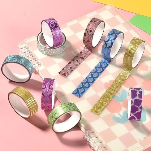 30 Rolls Washi Tape Set Decorative Adhesive Tape for Gift Wrapping,DIY Crafts,Bullet Journals,Scrapbooking,School Supplies,Party Decorations with Colorful Designs in Saudi Arabia