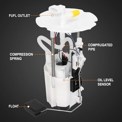 2008-2015 Fuel Pump Assembly Compatible for Infiniti G37 Coupe/Sedan 2008-2013 V6 3.7L, M35 2009-2010, G25 2011-2012,Q60 2014-2015, M45 2.5L 3.5L 3.7L 4.5L Replace 170401NC0C E8928M FG1183 in Saudi Arabia