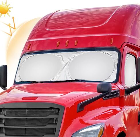 Truck Sun Shade for Windshield and Side Window for Freightliner M2 106 2007-2024, Sun Protector Blocking UV Rays Windshield Sun Shade for Truck Foldable Truck Sunshade in Saudi Arabia