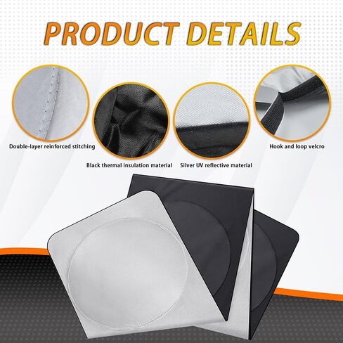 Truck Sun Shade for Windshield and Side Window for Freightliner M2 106 2007-2024, Sun Protector Blocking UV Rays Windshield Sun Shade for Truck Foldable Truck Sunshade in Saudi Arabia