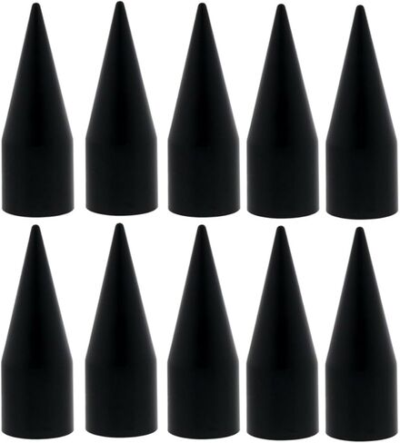Pirate Mfg Spike Nut Cover - 7/8" (Pack of 10) - Full Size Pickup - Wheel, Black in Saudi Arabia