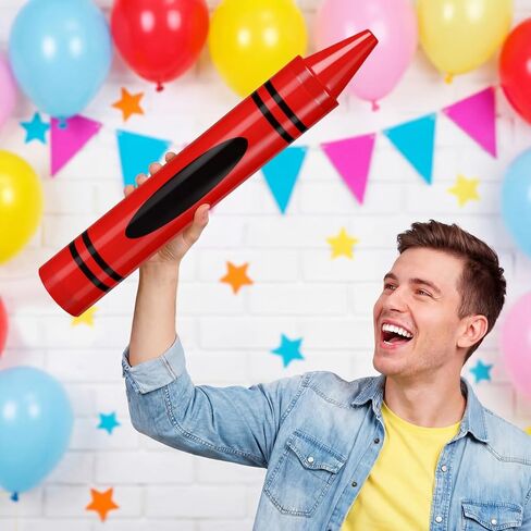 Gersoniel Red 15" Giant Crayon, Jumbo Non-Toxic Coloring Crayon for Back to School, Large Art Projects & Festival Art Events, Draw on Paper & Walls in Kuwait