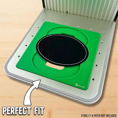 Samcraft Oval Patch Jig for xTool F1 - Holds 3x2 and 3.5x2.5 Inch Leather Patches for Engraving in Saudi Arabia
