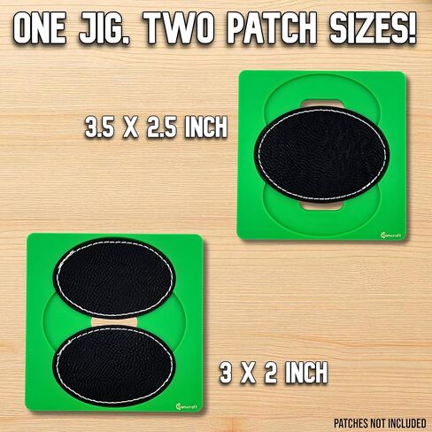 Samcraft Oval Patch Jig for xTool F1 - Holds 3x2 and 3.5x2.5 Inch Leather Patches for Engraving in Saudi Arabia