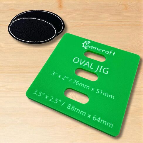 Samcraft Oval Patch Jig for xTool F1 - Holds 3x2 and 3.5x2.5 Inch Leather Patches for Engraving in Saudi Arabia