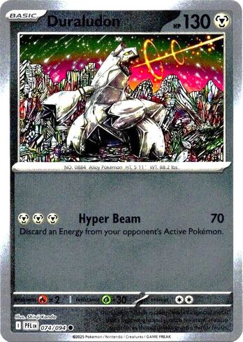 Pokemon - Duraludon 074/094 - Phantasmal Flames - Reverse Foil - Shinji Kanda - Single Card in Kuwait