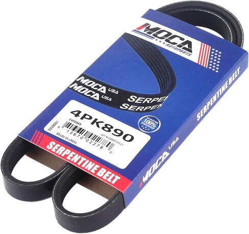 WINBEST 3PK675 4PK850 4PK890 3X Serpentine Drive Belt Set Fit for Kia 2010-2012 Soul, 2005-2010 Sportage, 2004-2009 Spectra, 2005-2009 Spectra5 2.0L in Kuwait