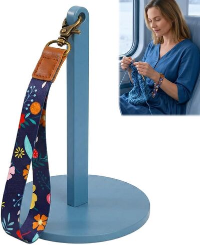 Portable Wrist Yarn Holder for Knitting & Crocheting, Yarn Spinner with Adjustable Strap, Tangle-Free Yarn Ball Holder, Travel Crochet Accessories & Gift for Craft Lovers in Saudi Arabia