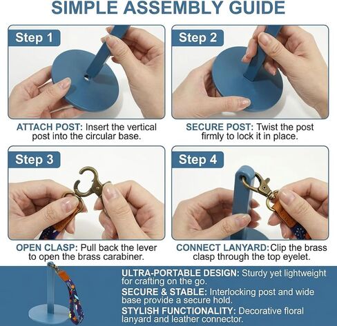 Portable Wrist Yarn Holder for Knitting & Crocheting, Yarn Spinner with Adjustable Strap, Tangle-Free Yarn Ball Holder, Travel Crochet Accessories & Gift for Craft Lovers in Saudi Arabia