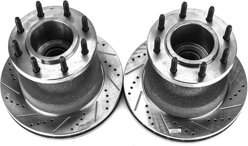 Power Stop AR8574XPR Front Evolution Drilled & Slotted Rotor Pair For Ford F-350 Super Duty 1999-2002 [Model Specific] in Kuwait
