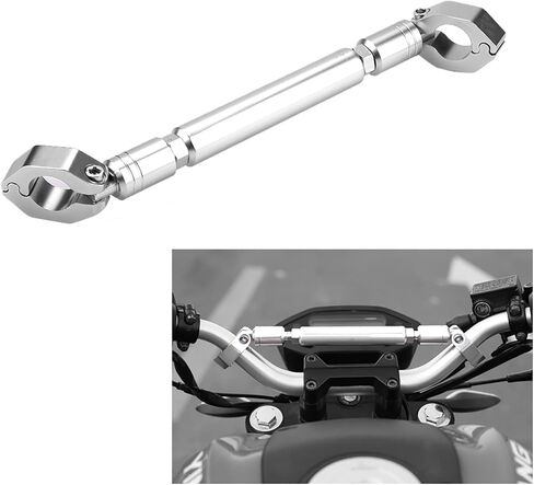 Motorcycle Balance Bar, Universal 22mm Aluminum Alloy Handlebar Cross Bar for Motorbikes, Silver in Kuwait