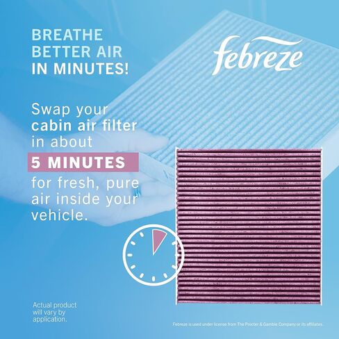 Febreze Odor Control Cabin Air Filter by PUREFLOW RZ18111 Fits 2012-2018 Ford Focus 2.0L; 2013-2019 Escape 2.0L, 2.5L; 2017-2019 Escape 1.5L; 2013-2016 Escape 1.6L in Kuwait