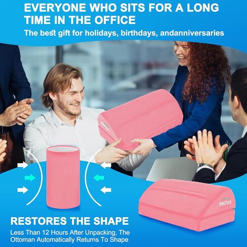 TALSTILA Foot Rest for Under Desk at Work, Under Desk Footrest, Ergonomic 2 Adjustable Heights Footrest, Footrest with Feet Warm Pocket, for Office Desk & Office Chair… in Saudi Arabia