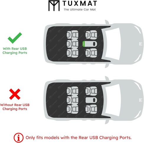 TuxMat - for Honda Civic Sedan 2022-2026 Models - Custom Car Mats - Maximum Coverage, All Weather, Laser Measured - This Full Set Includes 1st and 2nd Rows in Kuwait