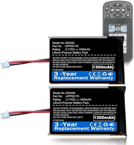 Nzzz 2Pcs 1300mAh Battery fits Minn Kota iPilot Link Remote BT, Fix Your Remote, APP00176, 2390710 Battery Ni-MH in Saudi Arabia