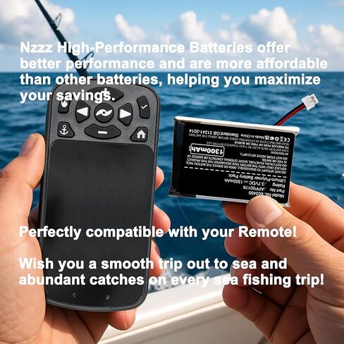 Nzzz 2Pcs 1300mAh Battery fits Minn Kota iPilot Link Remote BT, Fix Your Remote, APP00176, 2390710 Battery Ni-MH in Saudi Arabia