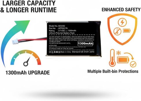 Nzzz 2Pcs 1300mAh Battery fits Minn Kota iPilot Link Remote BT, Fix Your Remote, APP00176, 2390710 Battery Ni-MH in Saudi Arabia