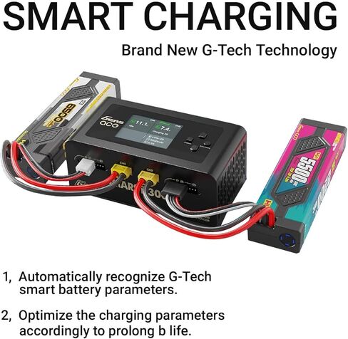 IMARS D300 Charger, Gens Ace Smart Balance Charger Dual Channel AC 300W / DC 700W (350W*2) 16A for RC 1~16S Charging (Black) in Saudi Arabia