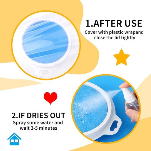 7" Large Round Craft Ink Pad, 12 Colors Craft Ink Rubber Stamps Partner DIY Color, Washable Rainbow Finger Ink Pads, Fingerprint Ink Pad for Rubber Crafting Paper Gift in Kuwait