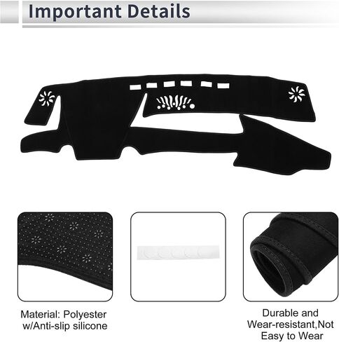 Center Console Dashboard Cover for Lexus ES 300h 2021-2023 Non-Slip Dash Cover Mat Polyester Silicone in Kuwait