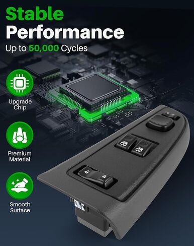 Power Window Switch Fit for Chevrolet Chevy Silverado 1500/2500/3500 & GMC Sierra 1500/2500/3500 (2003-2007) Front Left Driver Side, Replaces 920-023, 15883318 in Kuwait