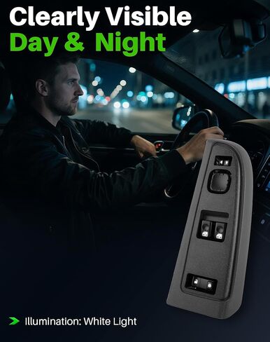 Power Window Switch Fit for Chevrolet Chevy Silverado 1500/2500/3500 & GMC Sierra 1500/2500/3500 (2003-2007) Front Left Driver Side, Replaces 920-023, 15883318 in Kuwait