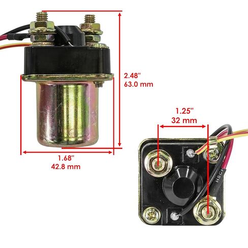 Caltric Starter Solenoid Relay Compatible with Kawasaki 650 Jf650 Ts 1989-1996 in Kuwait