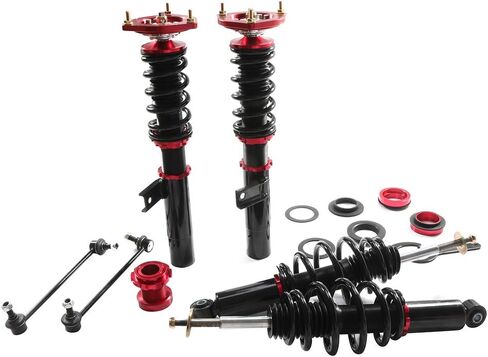 SCITOO Coilover Struts Adjustable Height Coilover Suspensions Kit Struts Coilover fit for 2003-2007 for Volkswagen Golf, 2006-2009 for Volkswagen GTI in Kuwait