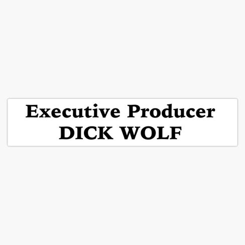 Executive Producer Dick Wolf 5" Removable Magnetic Bumper Sticker | Heavy-Duty Vehicle Magnet in Kuwait