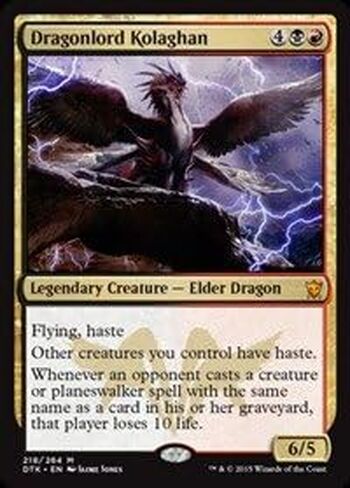 Magic The Gathering - Dragonlord Kolaghan (218/264) - Dragons of Tarkir in Kuwait