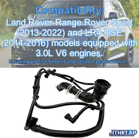 LR034637 Upper Supercharger Coolant Hose Radiator Pipe Compatible with 2014-2022 Land Rover Range Rover Sport, 2014-2016 LR4 HSE 3.0L - Replace LR034637 in Saudi Arabia