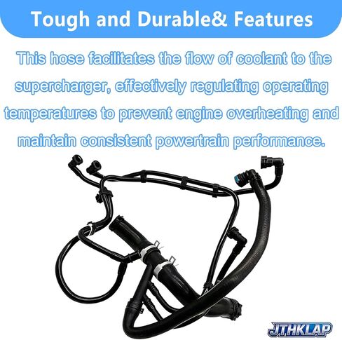 LR034637 Upper Supercharger Coolant Hose Radiator Pipe Compatible with 2014-2022 Land Rover Range Rover Sport, 2014-2016 LR4 HSE 3.0L - Replace LR034637 in Saudi Arabia
