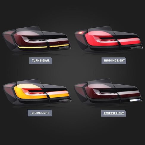 LED Tail Lights Assembly Compatible with BMW 5-Series F10 M5 2011-2016 Start-up Animation Sequential Turn Signal Rear Lamps Accessory in Saudi Arabia