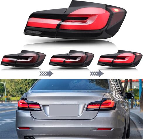 LED Tail Lights Assembly Compatible with BMW 5-Series F10 M5 2011-2016 Start-up Animation Sequential Turn Signal Rear Lamps Accessory in Saudi Arabia