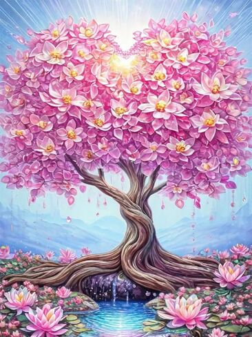 YQFCZDQ Books Flowers 5D Diamond Painting Kits for Adults,Pink Book Diamond Art Kits for Adults Beginner, DIY Round Full Drill Diamond Dots Paintings with Diamonds Gem Art and Craft Home Decor 12x16in in Kuwait