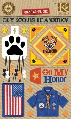 K&Company Boy Scout Tiger Cub Grand Adhesions Stickers in Kuwait