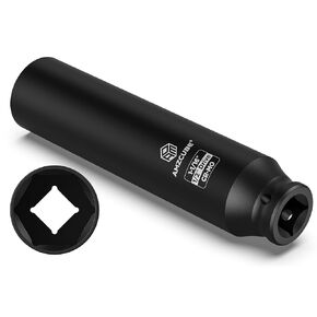 Heavy Duty 1/2" Drive 1-1/16" Truck Cage Bolt Socket, 6.3" Anti-Break Cr-Mo Extra Deep Spring Brakes Bolts Impact Socket with 6-Point Radius Corner Design in Saudi Arabia
