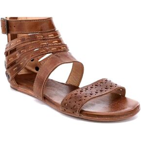 Bed|Stu Artemis Women's Sandals - Leather Dress Sandal - Flat with Zipper Closure in Saudi Arabia