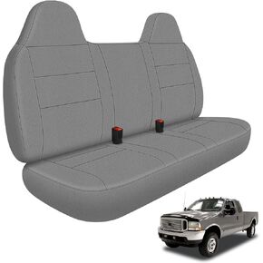 غطاء مقعد أمامي متوافق مع 1995-2010 Ford F-250/F350/F450، غطاء مقعد مبطن بالجلد والفوم مقاوم للماء، أسود in Kuwait