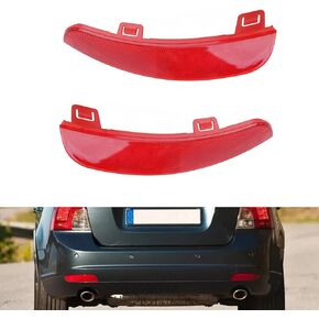 Compatible With VOLVO S40 V50 2008-2015, Pair Left Right Side Rear Bumper Reflector, Bumper Reflector Lens 30763345 30763346 in Saudi Arabia