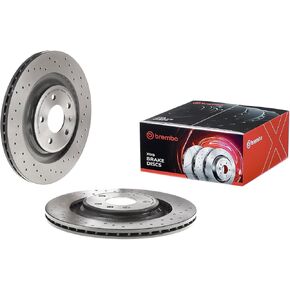Brembo 09.B040.1X Xtra UV Coated vented drilled Rear Brake Rotor AUDI/AUDI (FAW) OE# 8K0615601C in Kuwait