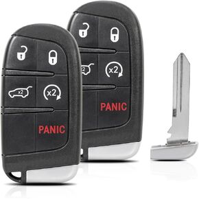 2Pcs Jeep Key fob case Replacement for Jeep Grand Cherokee 2014 2015 2016 2017 2018 2019 2020 2021 Keyless Entry Remote Key fob Cover in Saudi Arabia
